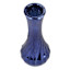 Blue Mercury Glass Bud Vase, 6"