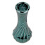Green Mercury Glass Bud Vase, 6"