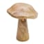 Honeybloom Mango Wood Mushroom Decor, 4"