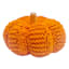 Homespun Harvest Orange Crochet Pumpkin, 8"