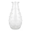 Clear Glass Dot Bud Vase, 5.5"