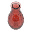 Red Glass Dot Bud Vase, 5.5"