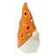 Homespun Harvest Orange Ceramic Gnome Lantern, 7"