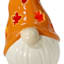 Homespun Harvest Orange Ceramic Gnome Lantern, 7"