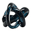 Crosby St. Navy Blue Glass Knot Figurine, 4"