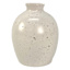 Honeybloom White Speckled Ceramic Vase, 5"