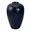 Honeybloom Dark Blue Textured Ceramic Vase, 10"