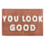 Terracotta You Look Good Tufted Bath Rug, 20x30
