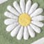 Sage Dandelion Tufted Bath Rug, 20x30