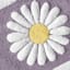 Purple Dandelion Tufted Bath Rug, 20x30