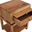 Found & Fable Maddison Natural Wood Side Table with Drawer