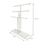 3-Tier Gold Necklace Organizer