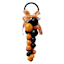 Matte Black & Orange Bell Door Hanger, 14.5"