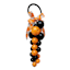 Matte Black & Orange Bell Door Hanger, 14.5"