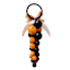 Matte Black & Orange Bell Door Hanger, 14.5"