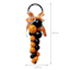 Matte Black & Orange Bell Door Hanger, 14.5"