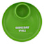 Green Game Day Y'all Plate with Cup Holder, 10"