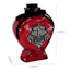 Spellbound Red Glass Heart Love Potion Bottle, 4"