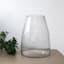 Oversized Clear Glass Vase, 15"