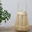 Natural LED Rattan Lantern, 7x9