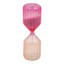Oh Joy! Pink Vertical Striped 15-Minute Sand Hourglass, 2x6