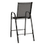 Stackable Sling Patio Barstool, Black