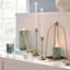Clear Glass Hurricane Candle Holder, 8"