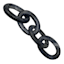 Black Marble Deco Link, 2.5"
