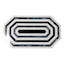 Providence Black & White Striped Decorative Box, 14x8