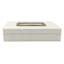 White Decorative Box with Lid, 9x6