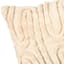 Beige Tufted Wave Throw Pillow, 14x26