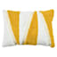 Beige & Yellow Tufted Cotton Throw Pillow, 14x20