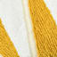 Beige & Yellow Tufted Cotton Throw Pillow, 14x20