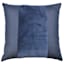 Crosby St. Navy Blue Cotton Slub & Velvet Throw Pillow, 18"
