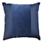 Crosby St. Navy Cotton Slub & Velvet Throw Pillow, 24"