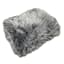 Grey Tipped Faux Fur Throw Blanket, 50x60