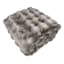 Luxury Pom Pom Faux Fur Throw Blanket, 50x60
