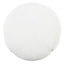 Crosby St. White Cotton Slub & Velvet Round Throw Pillow, 16"