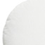 Crosby St. White Cotton Slub & Velvet Round Throw Pillow, 16"