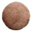 Crosby St. Brown Cotton Slub & Velvet Round Throw Pillow, 16"