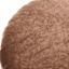 Crosby St. Brown Cotton Slub & Velvet Round Throw Pillow, 16"