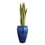 Arcadia Blue Ceramic Outdoor Planter, Medium