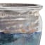 Acadia White & Aqua Outdoor Planter, Medium