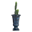 Ty Pennington Blue Reactive Glaze Ceramic Outdoor Urn, Large