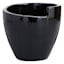 Crosby St. Black Petal Egg Outdoor Planter, Small
