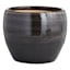 Found & Fable Black Foshan Ceramic Outdoor Planter, Medium