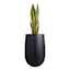 Crosby St. Black Terrazzo Cement Outdoor Planter, Extra Large