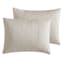 6-Piece White Brushstroke Jacquard Comforter Set, Queen