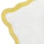 Tiny Dreamers Yellow Scalloped Border Bath Rug, 17x24