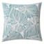 Found & Fable Turquoise Tropical Leaf Square Outdoor Throw Pillow, 20"